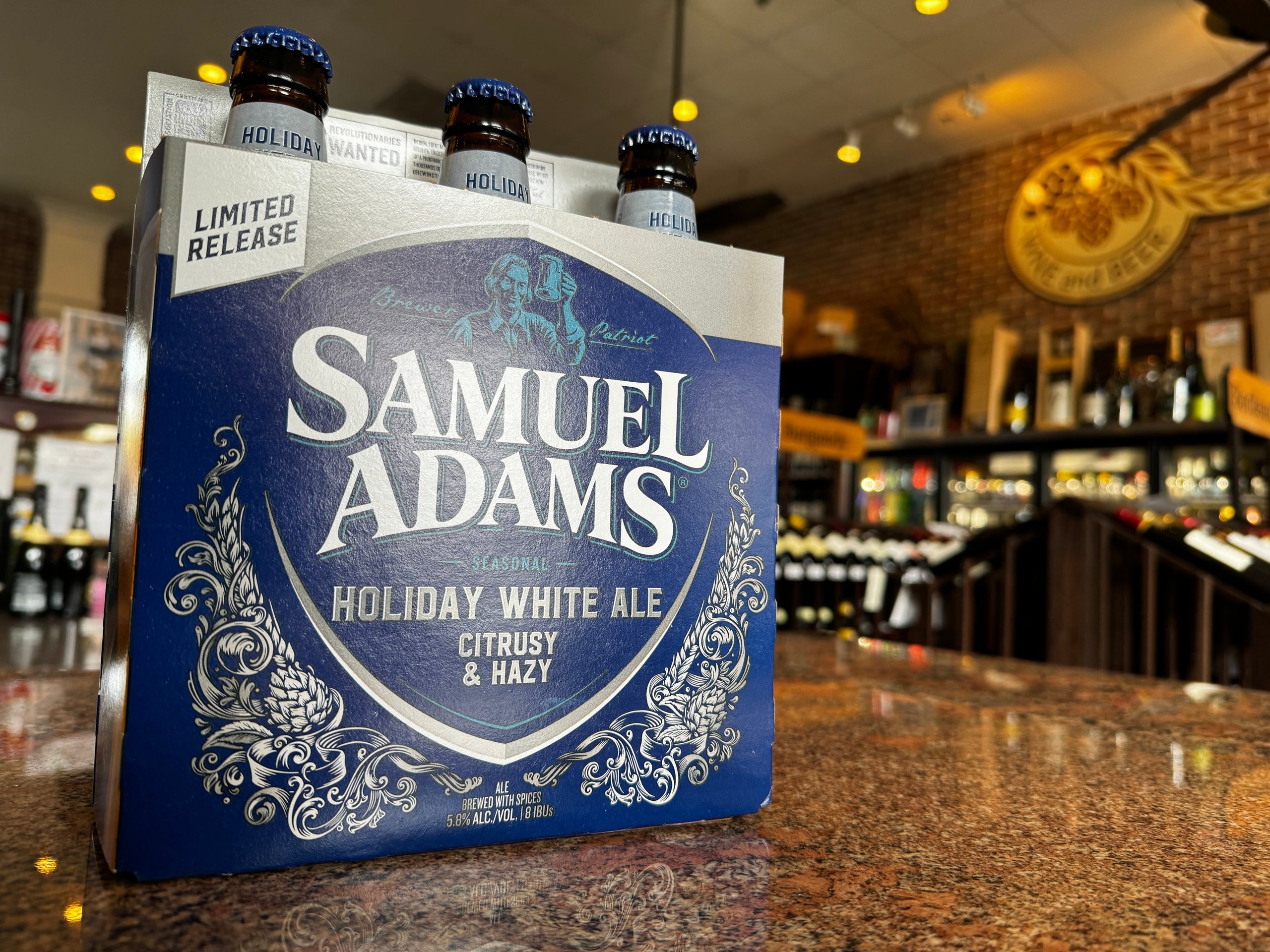 Sam Adams Holiday White Ale 6 Pack Downtown Crown Wine Beer Wine